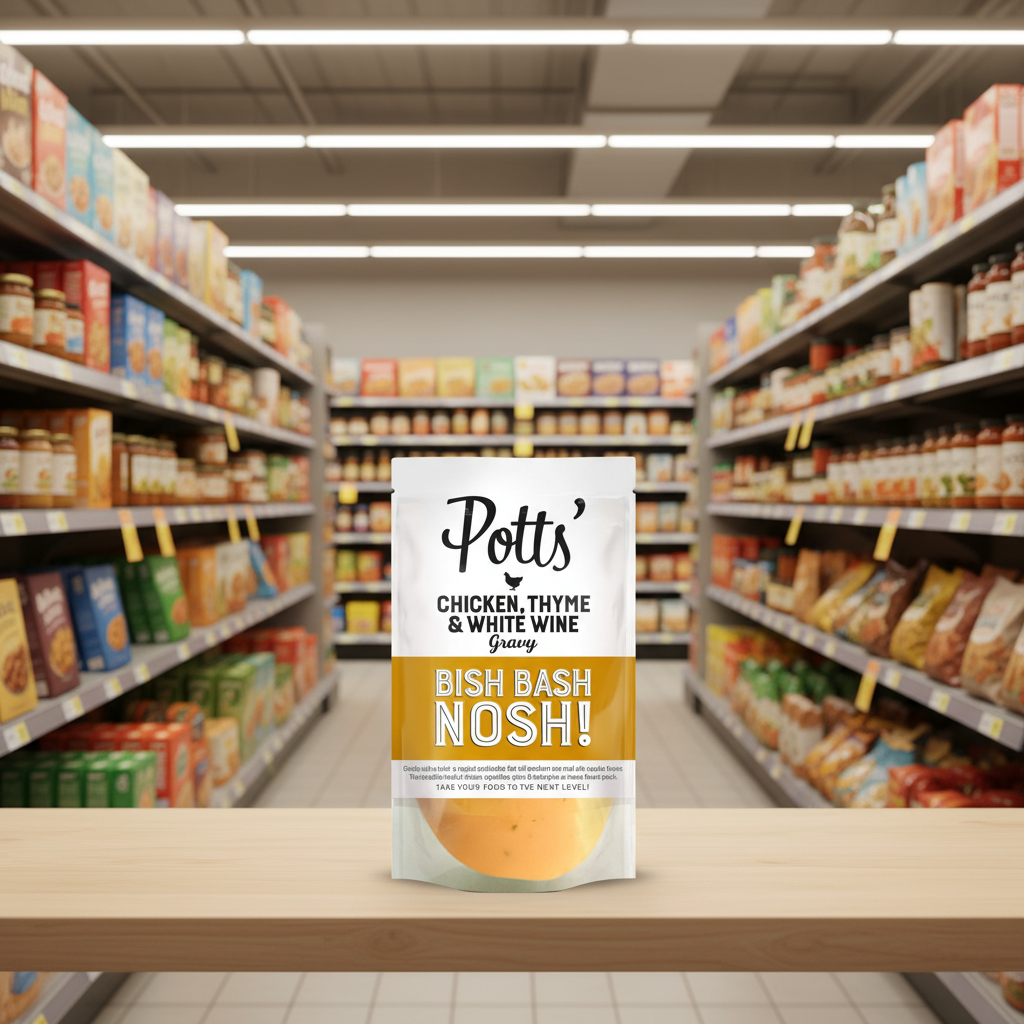 Potts Chicken, Thyme & White Wine Gravy - 350g