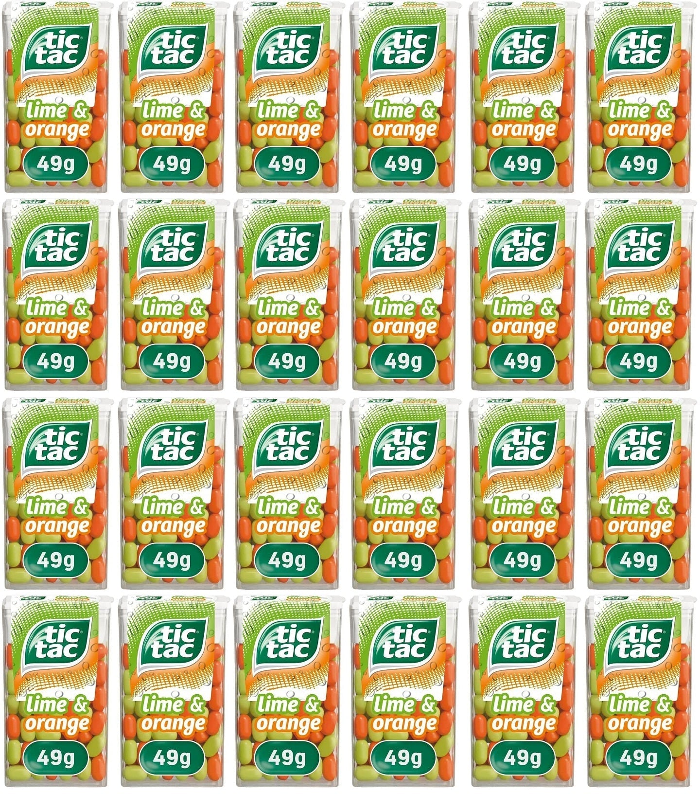 24 x Tic Tac Lime & Orange 49G
