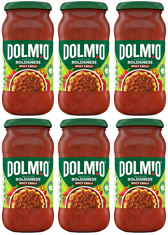 6 x Dolmio Sauce For Bolognese Spicy Chilli 450G