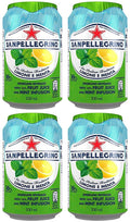 4 x Sanpellegrino Sparkling Fruit Beverages Limone Menta 6X330Ml