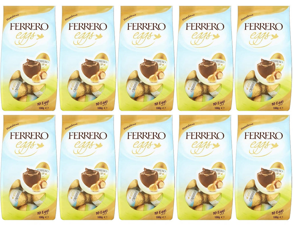 10 x Ferrero Collection Crispy Eggs Hazelnut (10 Eggs) - 100G