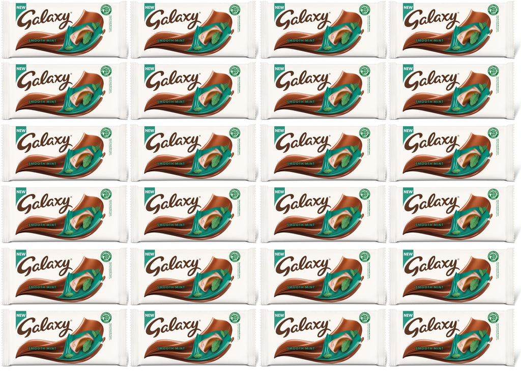 24 x Galaxy Mint Chocolate Block Bar - 110GM