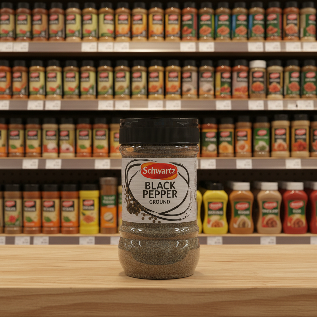 6 x Schwartz Ground Black Pepper 400G