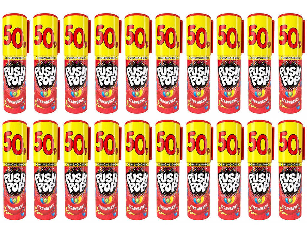 20 x Bazooka Push Pops - 16GM