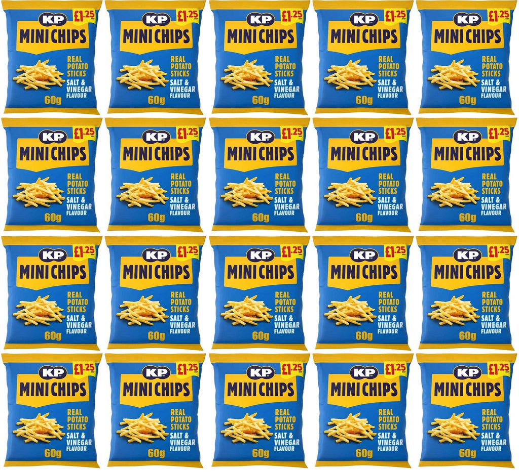 20 x Kp Mini Chips Salt & Vinegar - 60GM