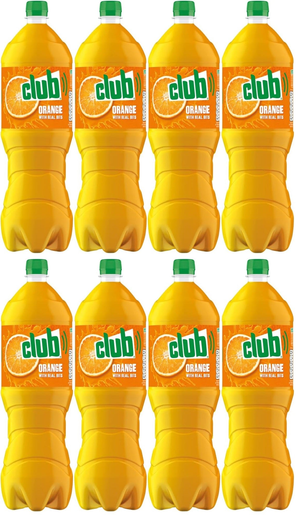 8 x Club Orange With Real Bits 1.75 Litres