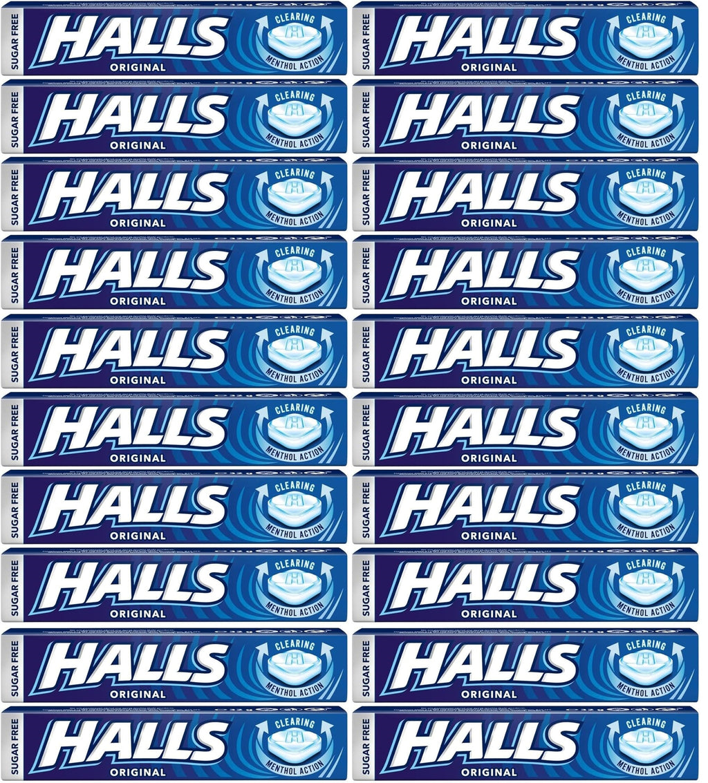 20 x Halls Menthol. Sugar Free Original 32G