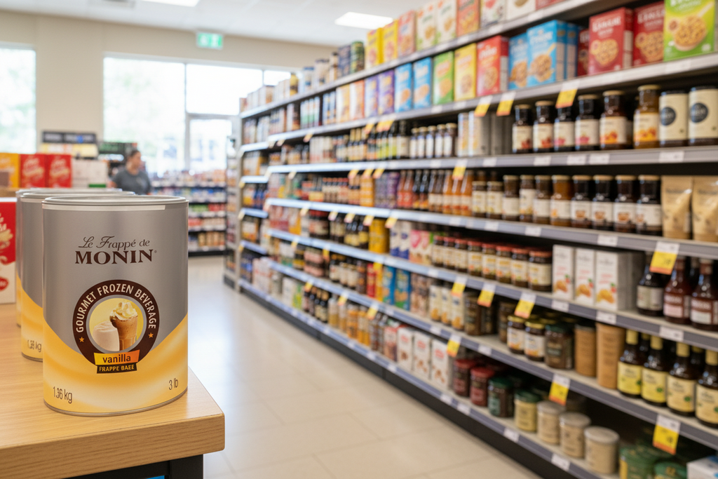 4 x Monin Vanilla Frappe Base 1.36Kg
