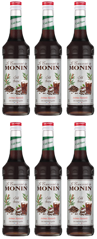 6 x Monin Cold Brew Syrup - 70Cl