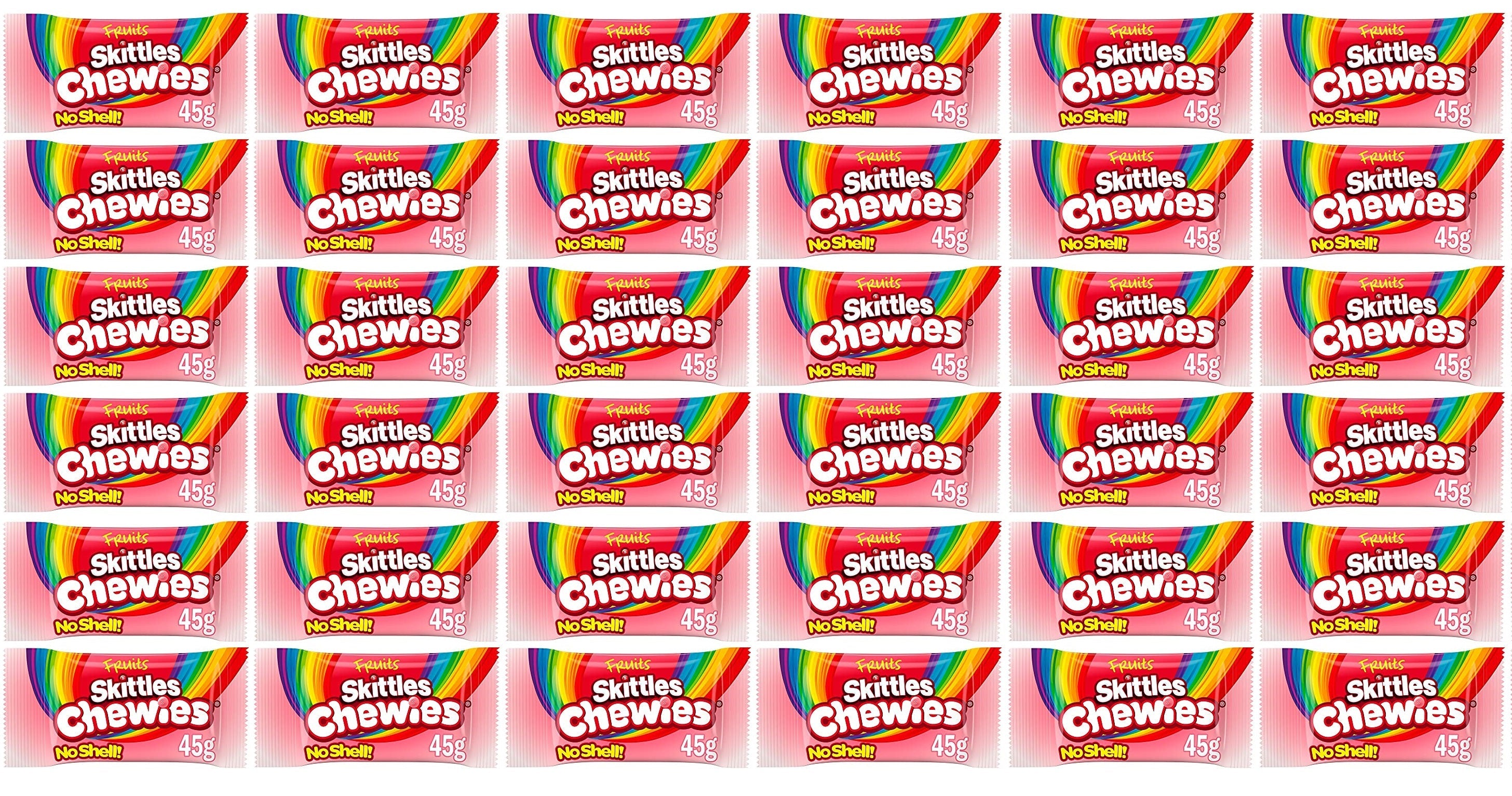 36 x Skittles Chewies Fruits Sweets Bag 45G