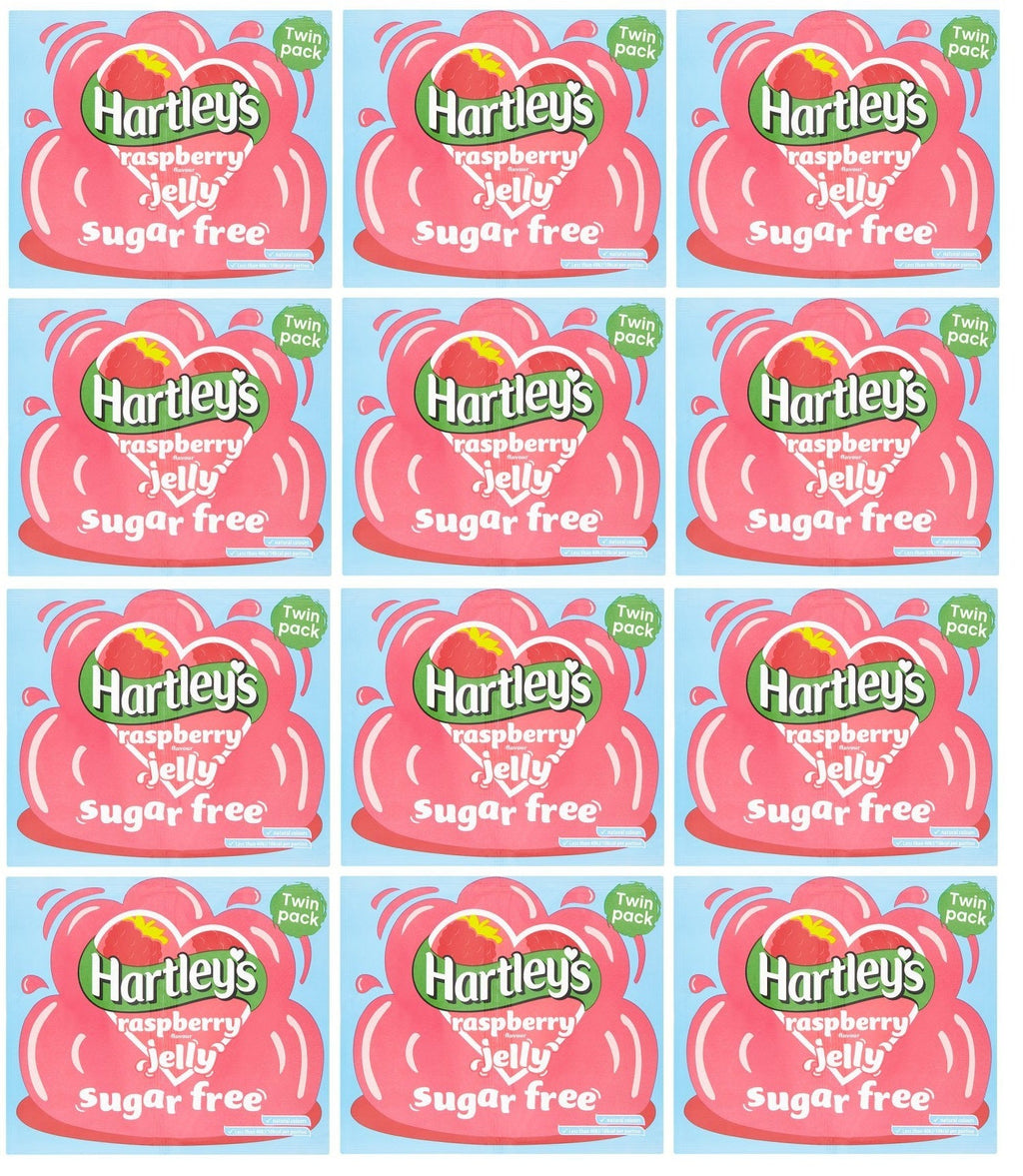 12 x Hartley's Raspberry Flavour Jelly 2 X 11.5G (23G)