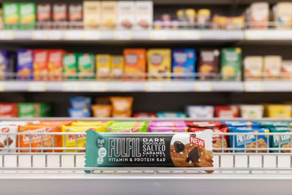 15 x Fulfill Dark Choc. Salted Caramel Vitamin & Protein Bar 55G