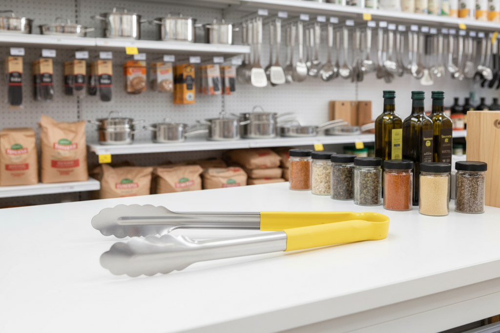 Hygiplas Colour Coded Serving Tong Yellow 300Mm