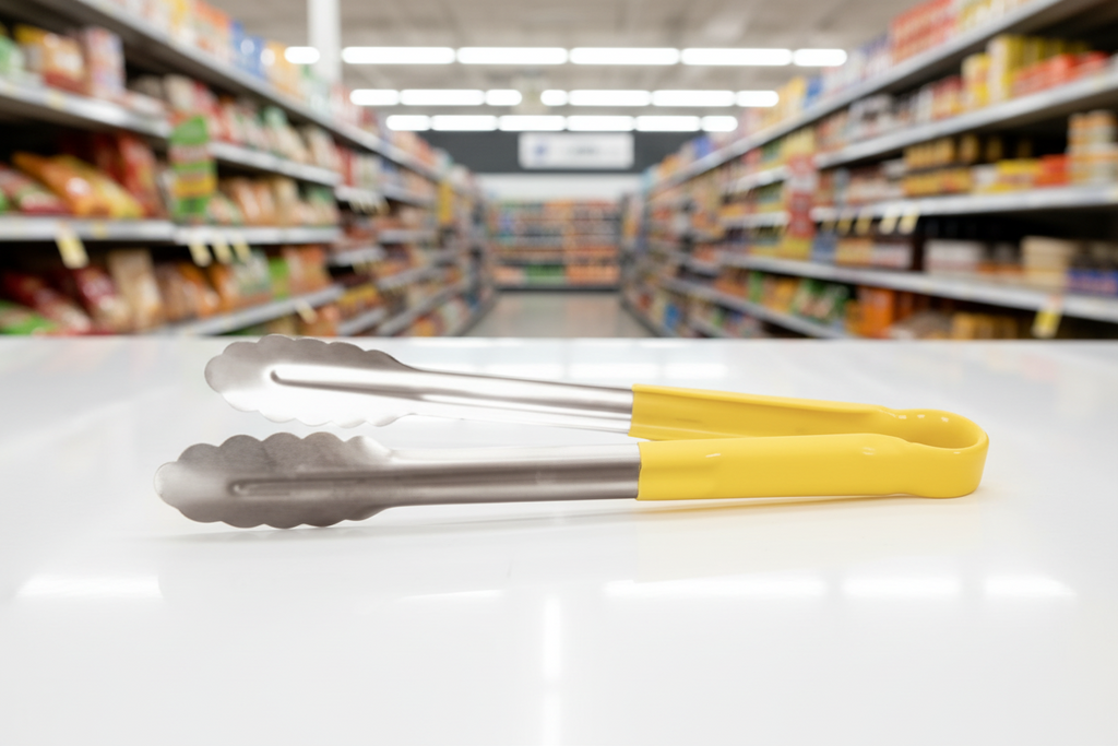 Hygiplas Colour Coded Serving Tong Yellow 300Mm