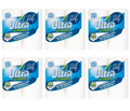 6 X White Leaf Kitchen Towel 2 ROLL