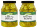2 x Newforge Sliced Dill Gherkins In Vinegar 2.3Kg