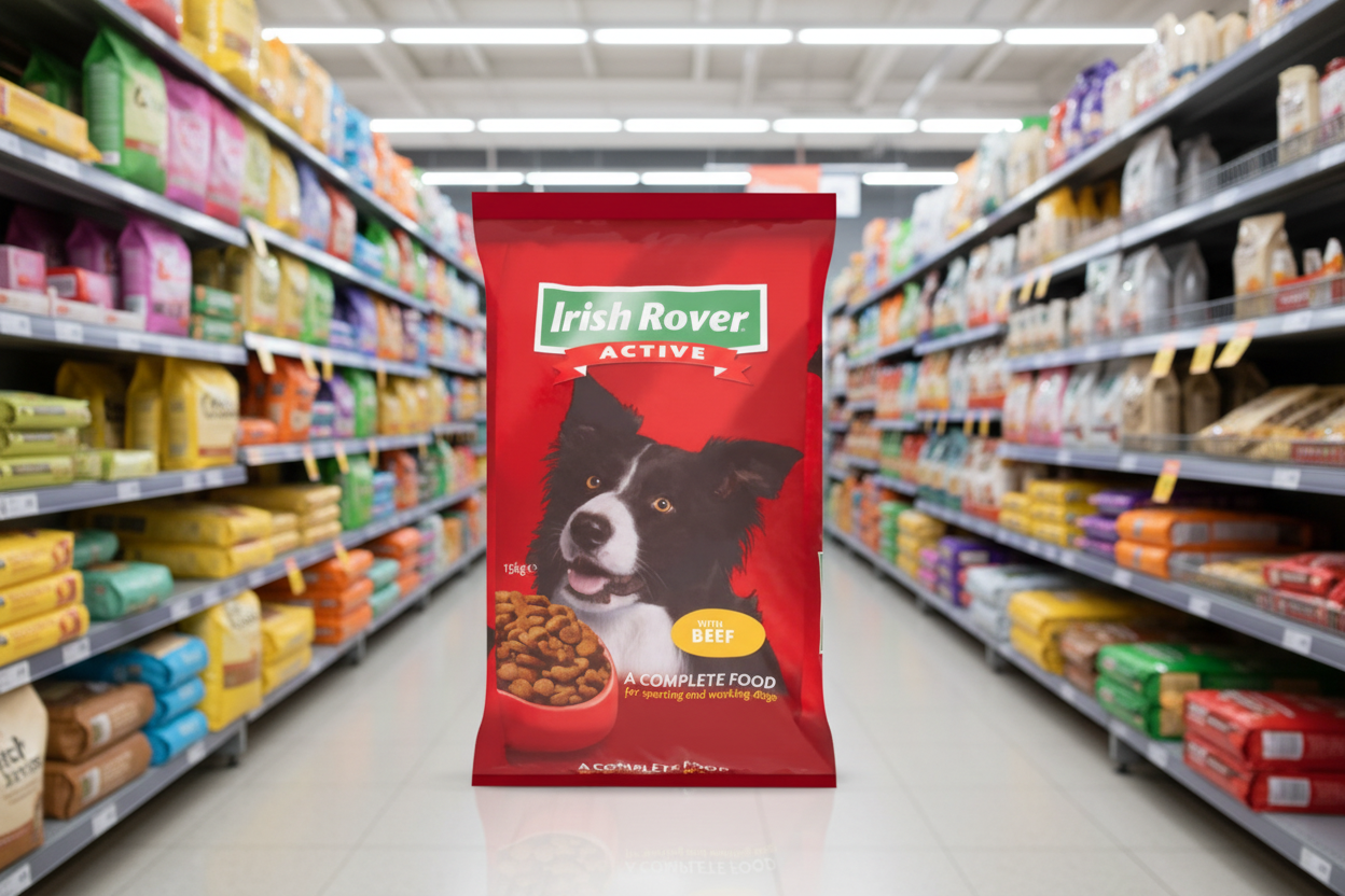 Irish Rover Active Complete Dog Food With Beef 15Kg