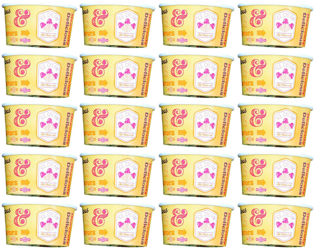 20 x Cup Ice Cream Chill 5Oz