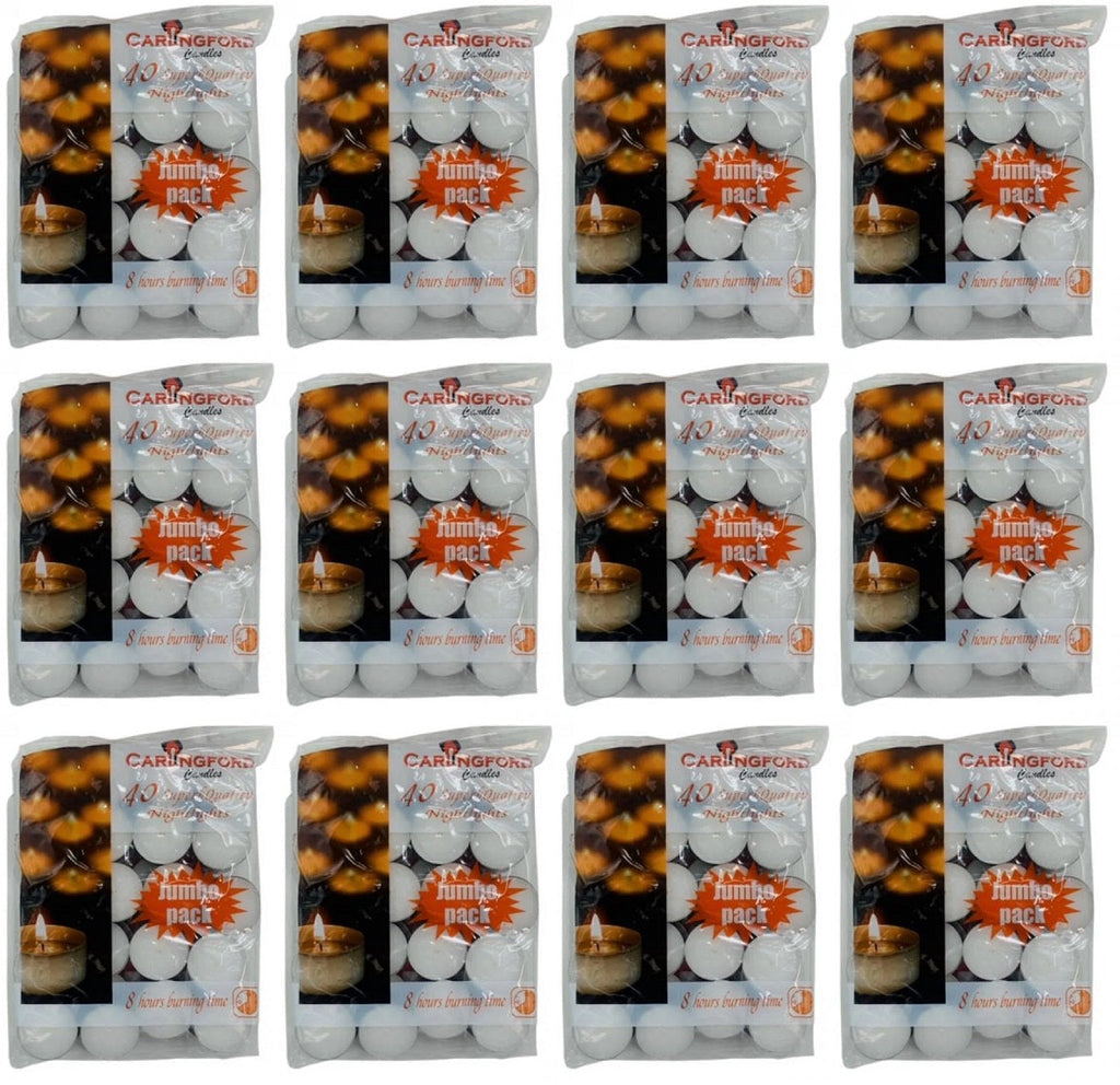 12 x Carlingford White Nightlight 8 Hour - 40 Pack