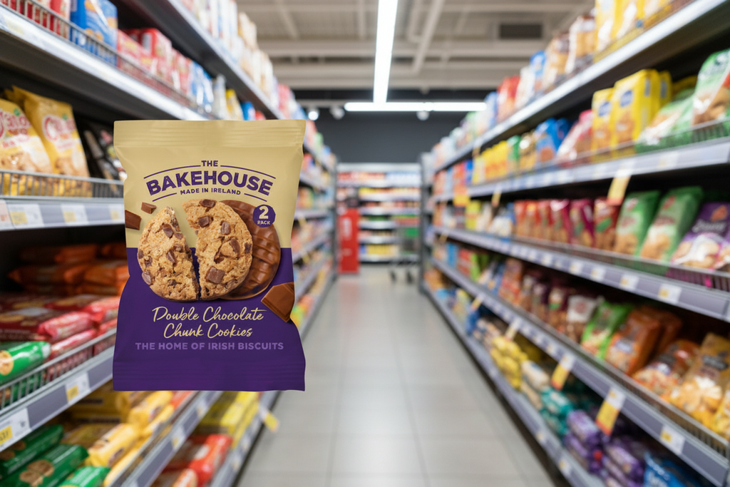 24 x The Bakehouse Double Chocolate Chunk Cookies 45G