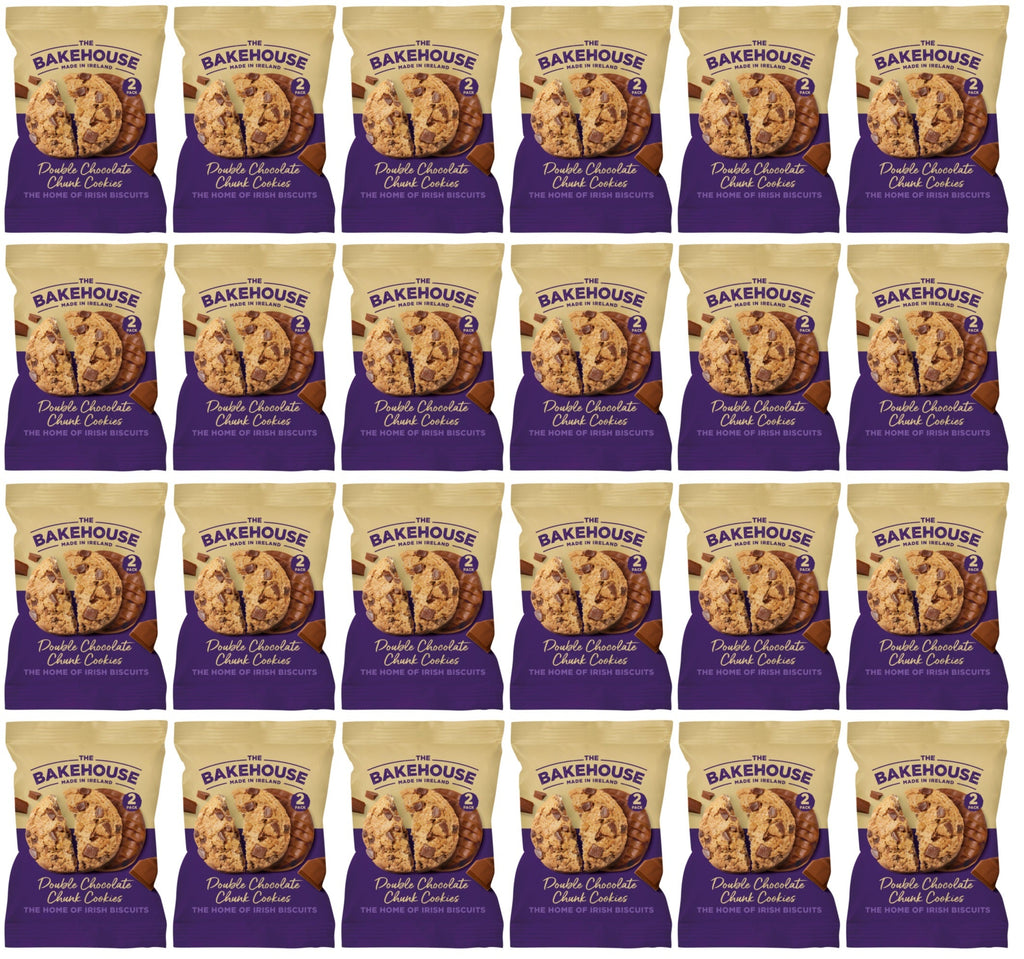 24 x The Bakehouse Double Chocolate Chunk Cookies 45G