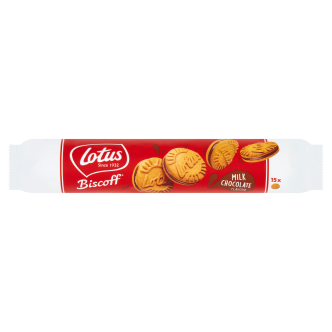 9 x Lotus Biscoff Sandwich Milk Choc Cream 154Gm