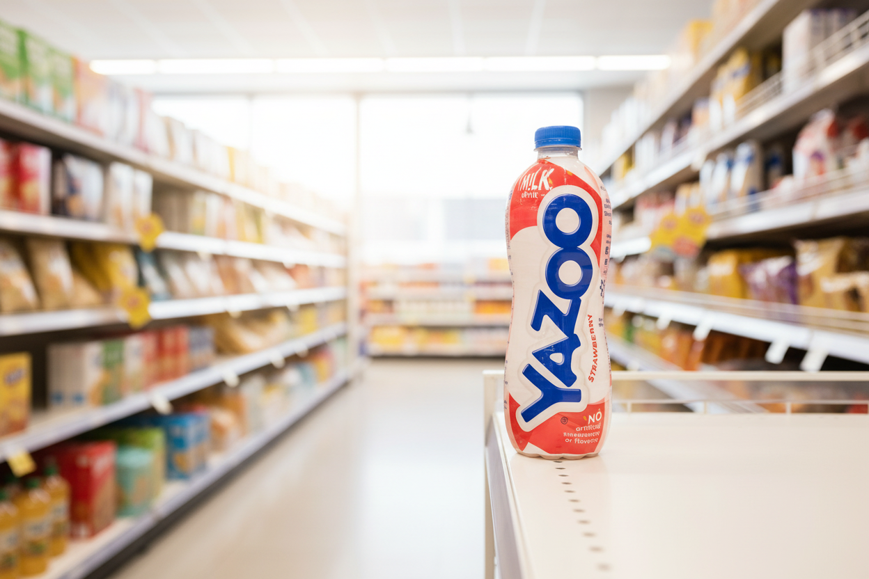 6 x Yazoo Strawberry Milk Drink 1Lt