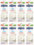 8 x Alpro Soya Unsweetened 1Ltr