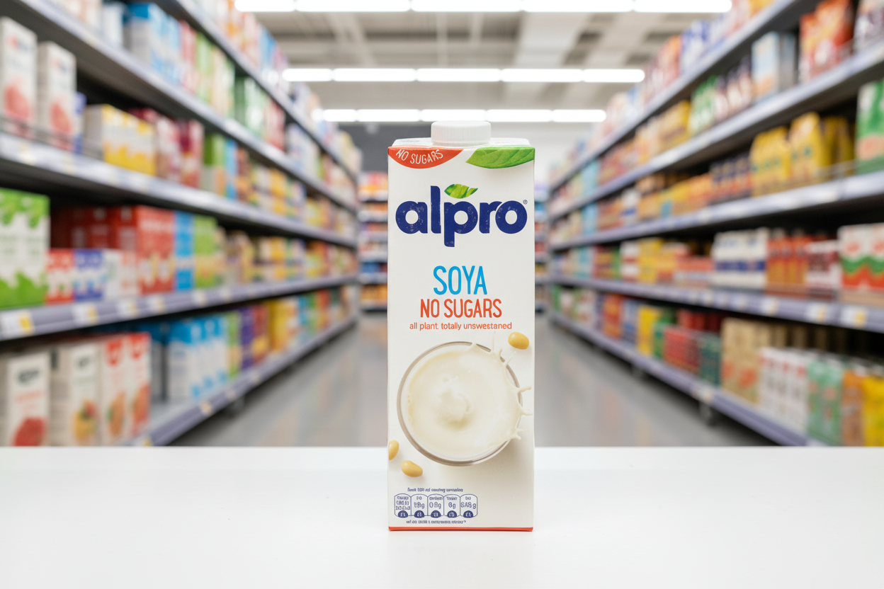 8 x Alpro Soya Unsweetened 1Ltr