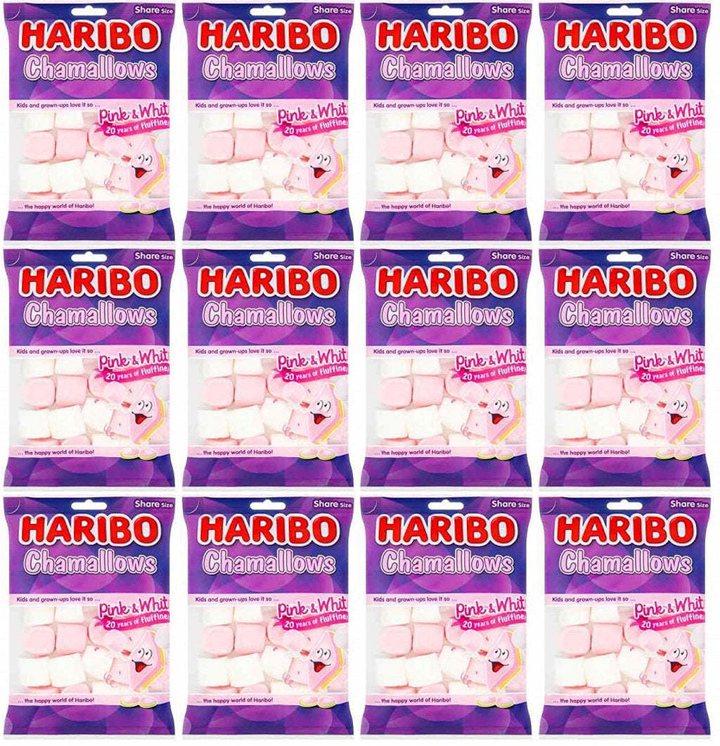 12 x Haribo Chamallows Pink & White 140G