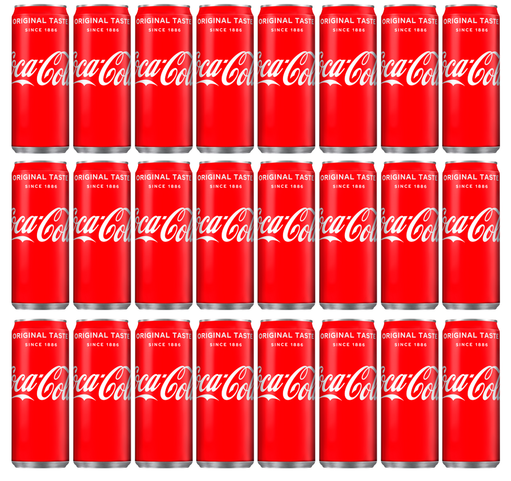 24 x Coca Cola Cans (Coke) 330Ml