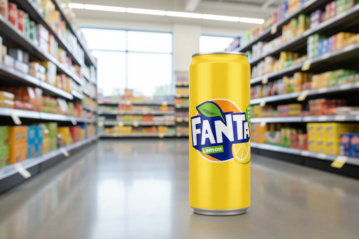 24 x Fanta Lemon Can 330Ml