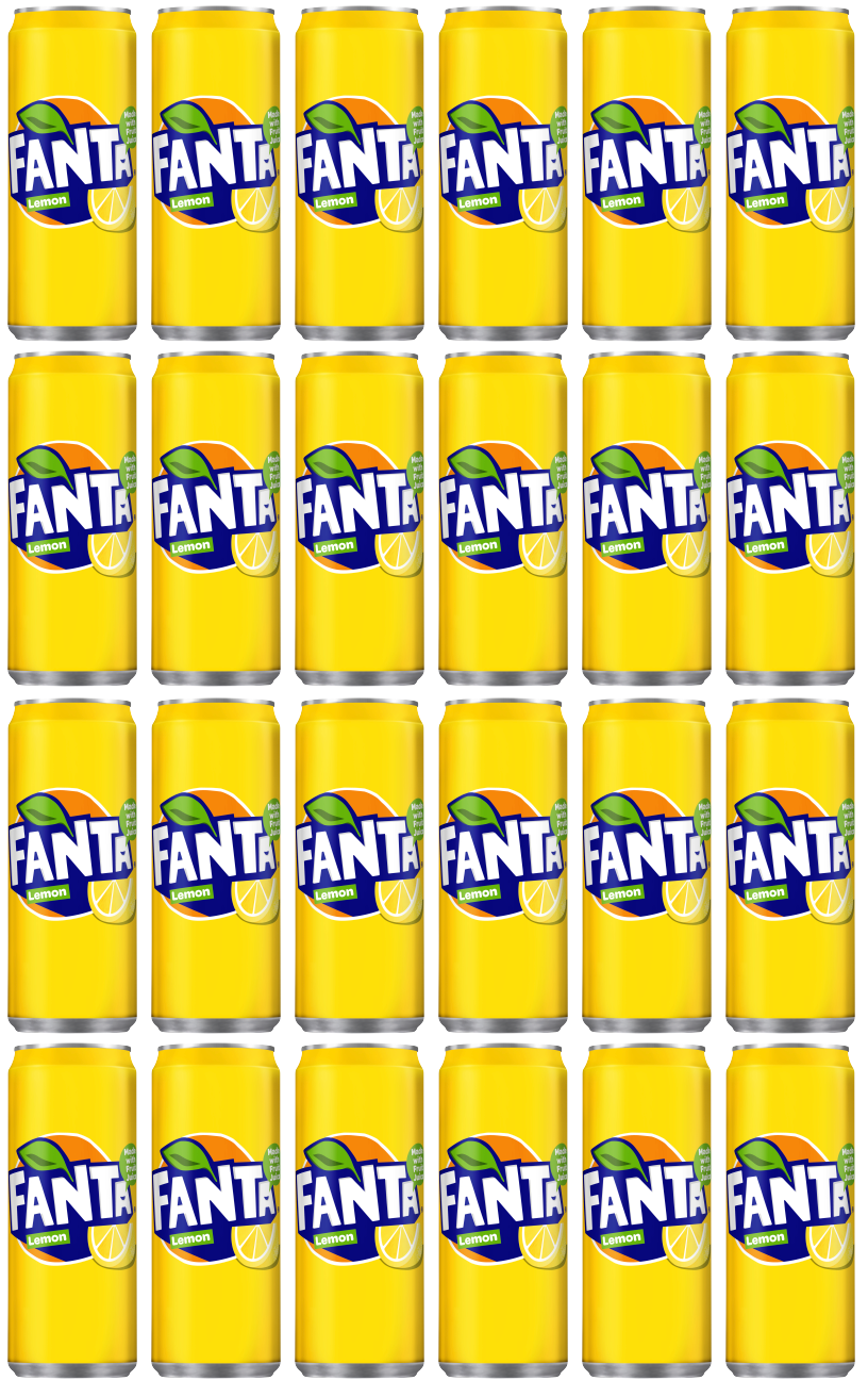 24 x Fanta Lemon Can 330Ml
