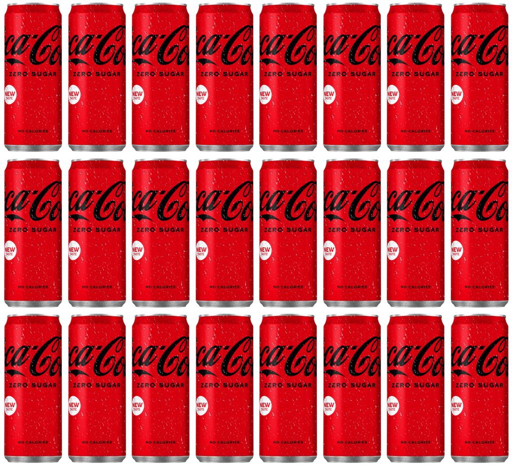 24 x Coke Zero Cans 330Ml