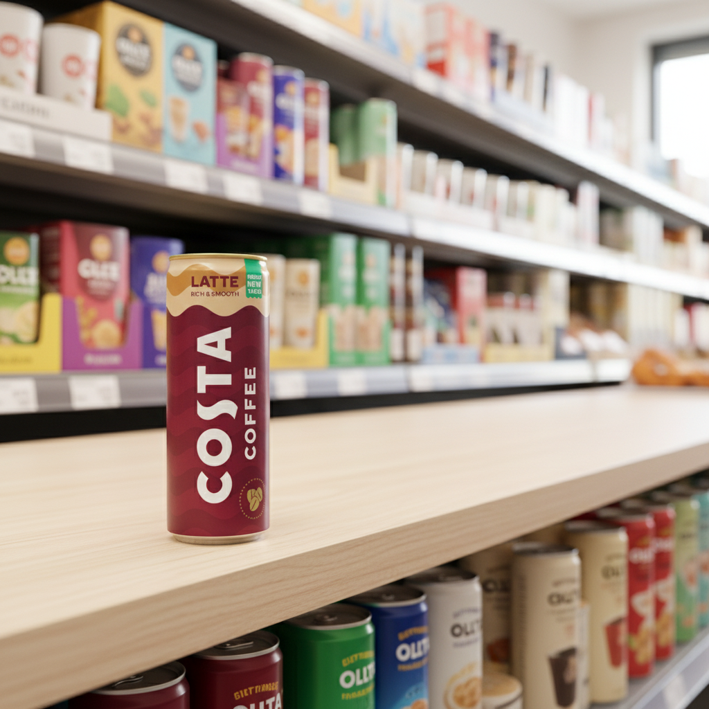 12 X Costa Coffee Latte Can 250ML