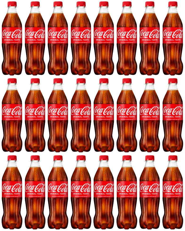 24 x Coca Cola Contour (Coke) 500Ml