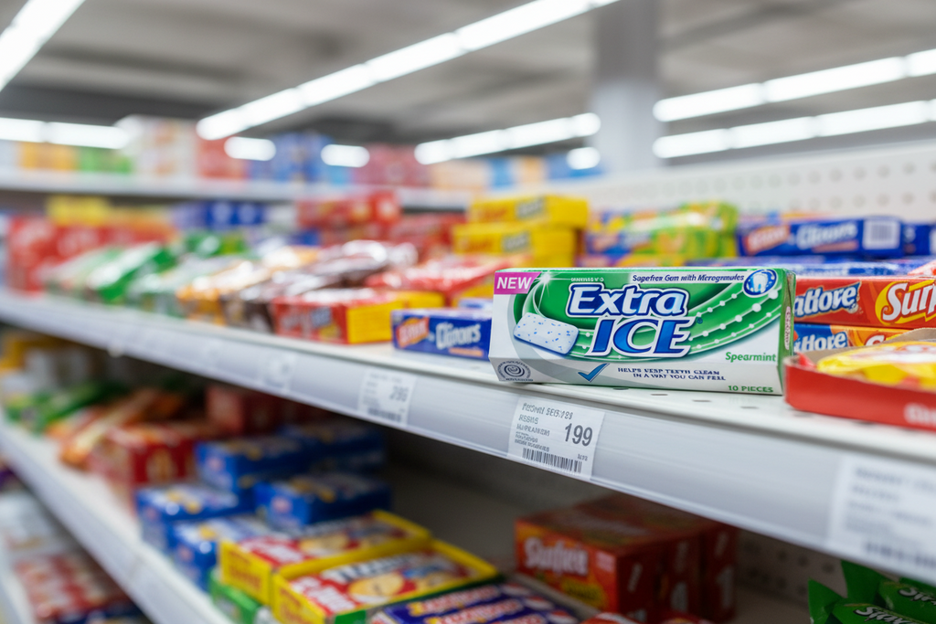 30 x Extra Ice Spearmint Chewing Gum Sugar Free 10 Pieces