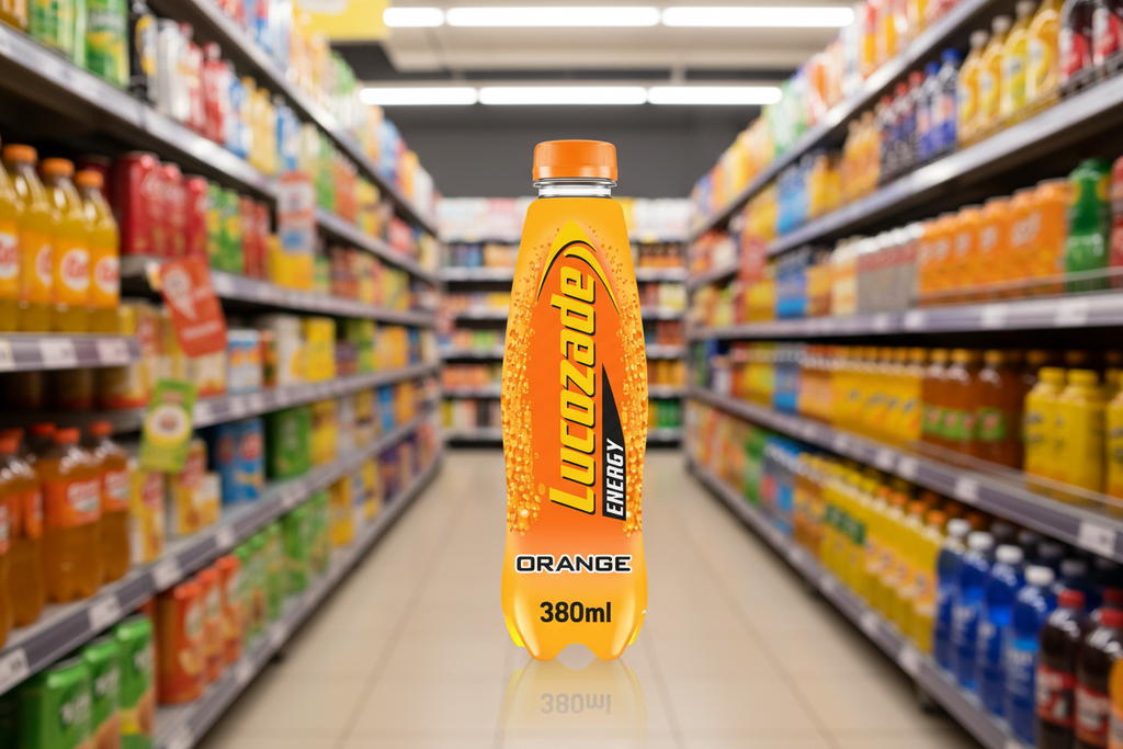 24 x Lucozade Energy Orange 380Ml