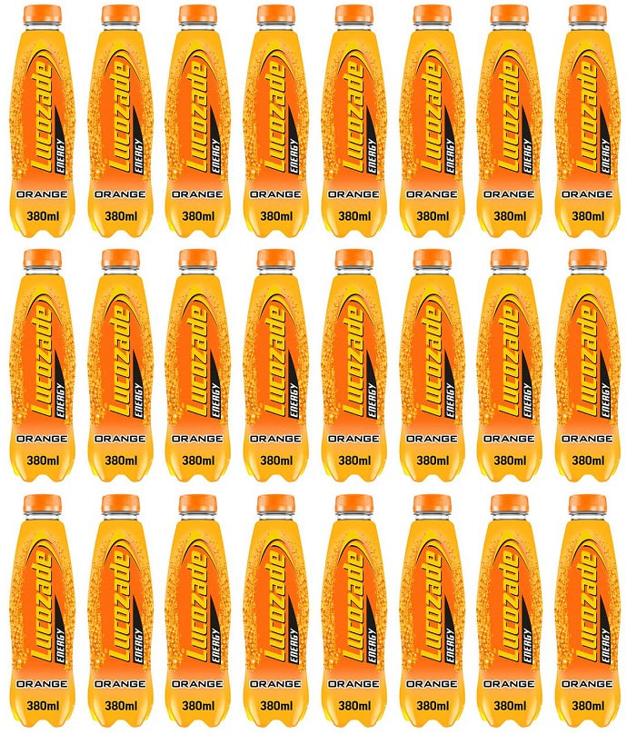 24 x Lucozade Energy Orange 380Ml