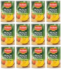 12 x Del Monte Peach Slices In Light Syrup 420Gm