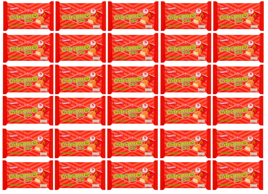 30 x Tunnocks Caramel Log (5 Pack)