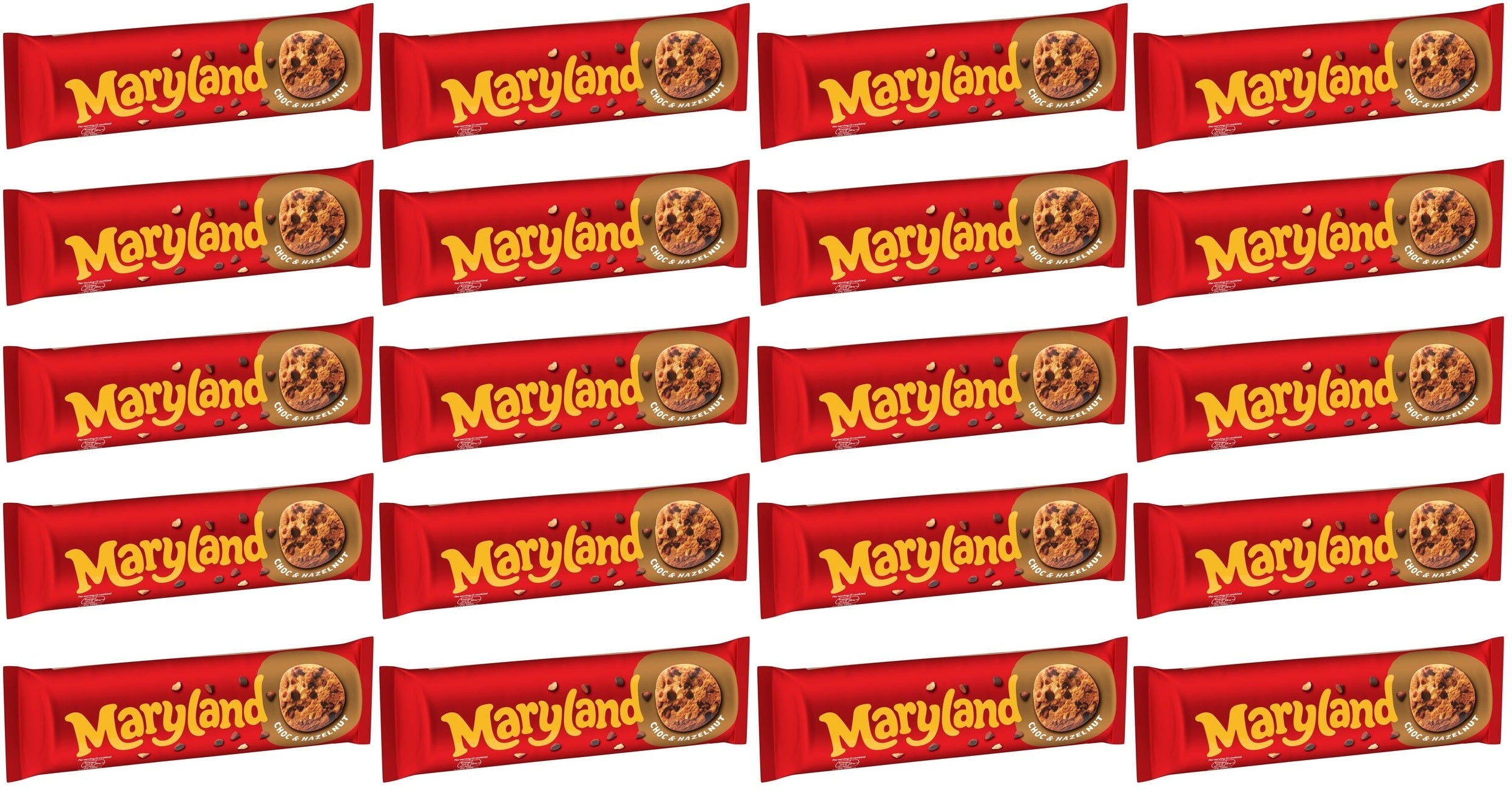 20 x Maryland Chocolate Chip & Nut - 200GM