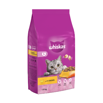 4 x Whiskas Cat 1+ Complete Chicken  - 1.9Kg