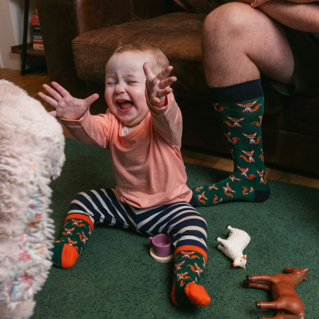 Fox Matching Bamboo Socks (Adult & Child)