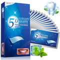 5D Sensitive Teeth Whitening Strips 14 Pairs | Enamel-Safe, Fast Stain Removal