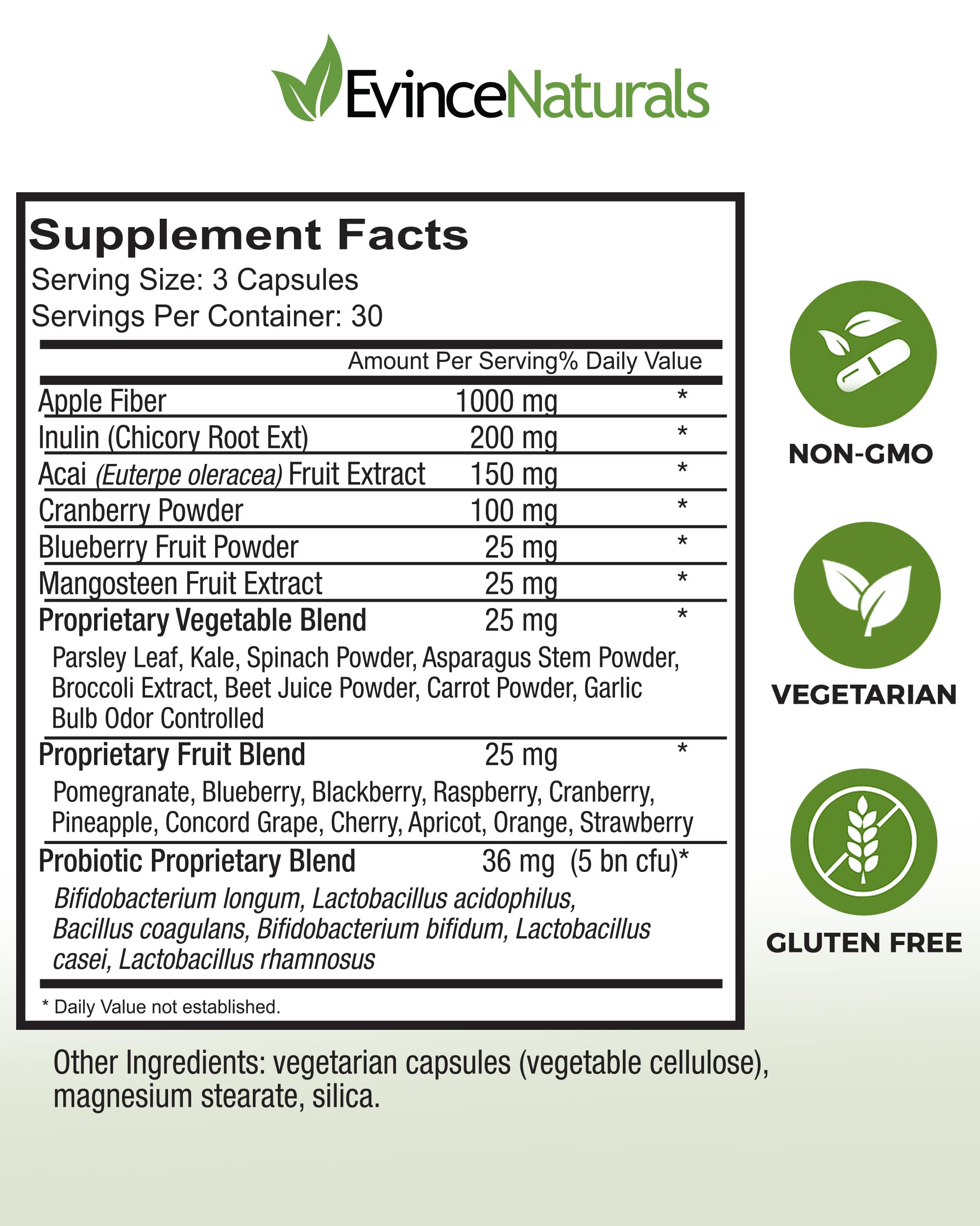 Probiotic & Prebiotic Supplement – 5 Billion CFU, 6 Strains | Digestive & Immunity Support