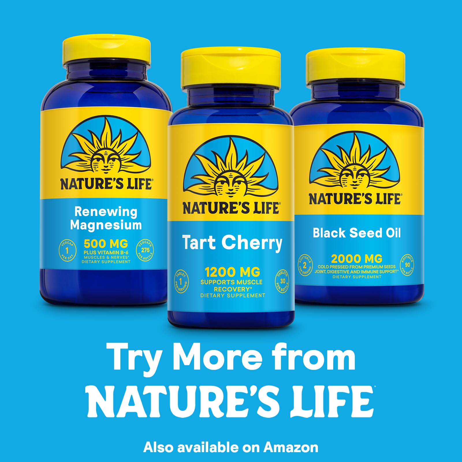 Nature's Life Tart Cherry 1200mg – Uric Acid & Muscle Recovery Support | 30 Servings