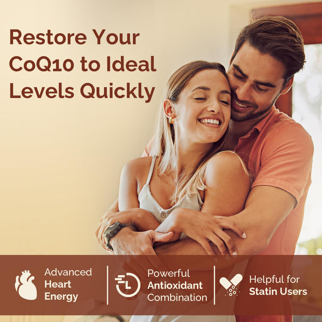Ubiquinol CoQ10 600mg Softgels with Omega-3, Shilajit & PQQ – 60 Servings