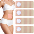 60Pcs Disposable Castor Oil Belly Button Patch - 3.15 x 3.15 Inches, Self-Adhesive, No-Wash, Organic Cotton, Anti-Seepage