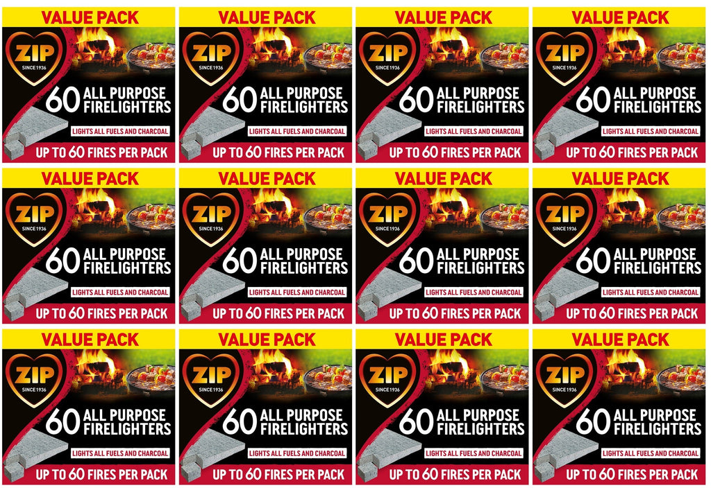 12 x Zip 60 High Performance All Purpose Firelighters